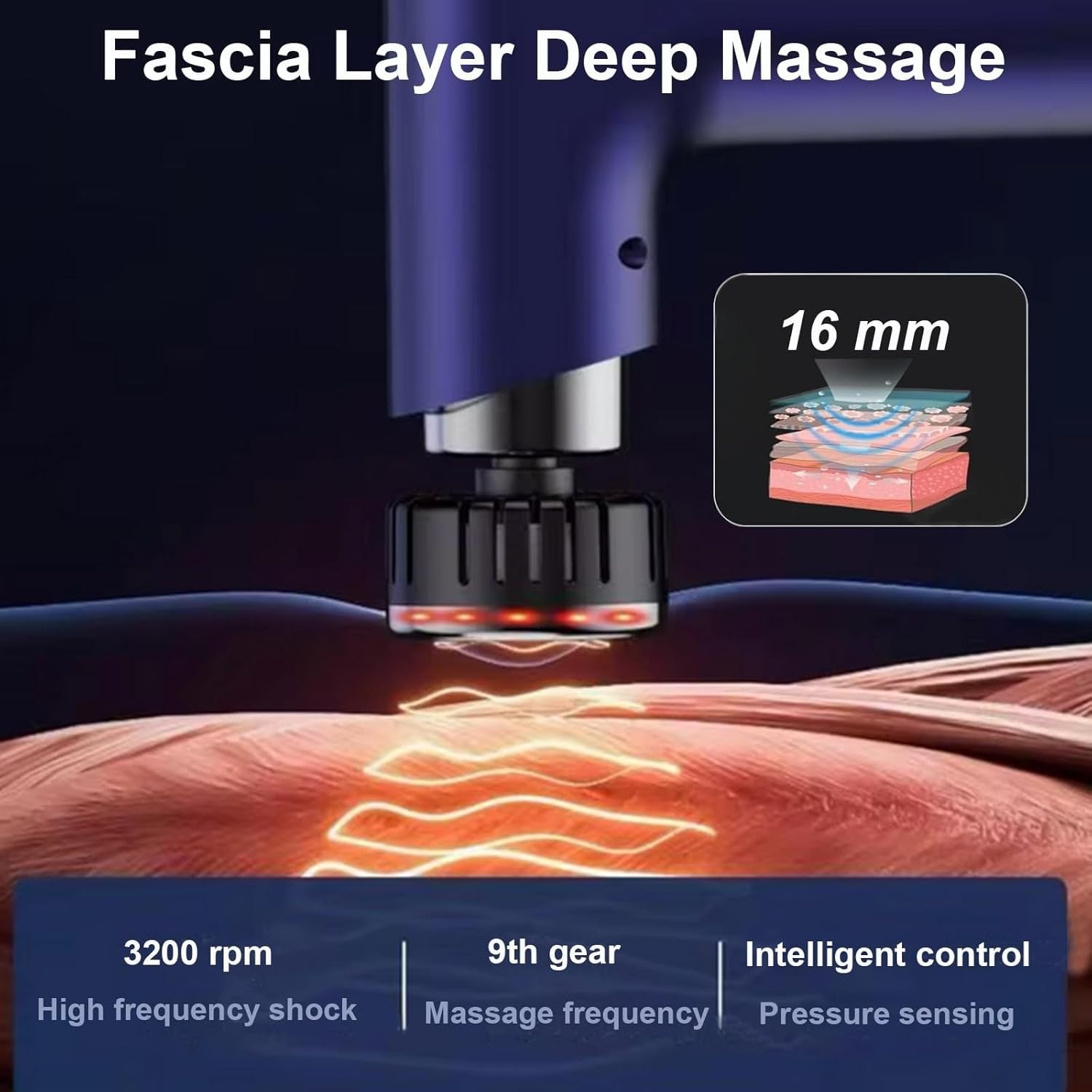 Hot & Cold Massage Gun Deep Tissue Percussion Muscle Relief 3600mAh