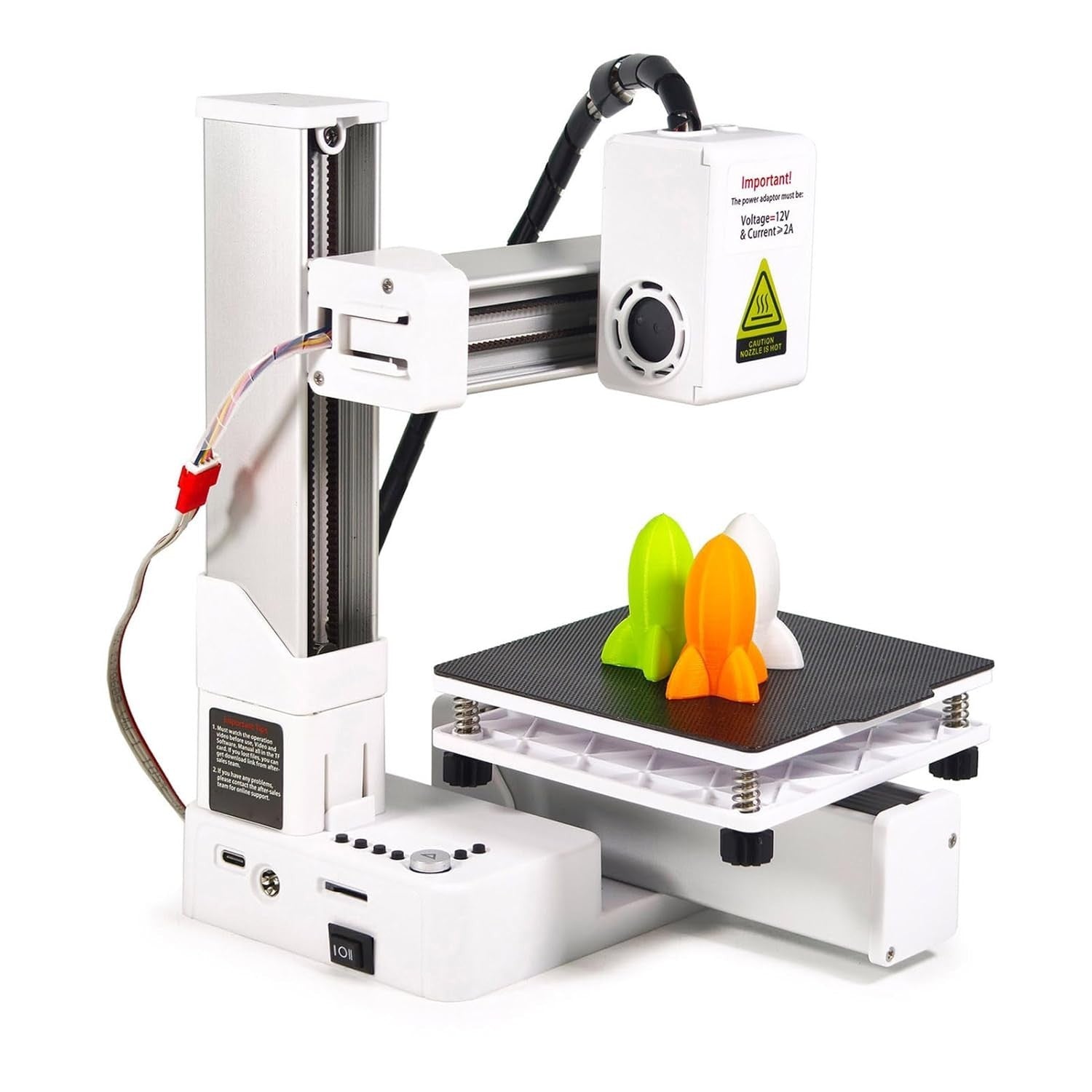 Mini 3D Printer Beginner High Precision Fast Heat 100x100x100mm GB Plug