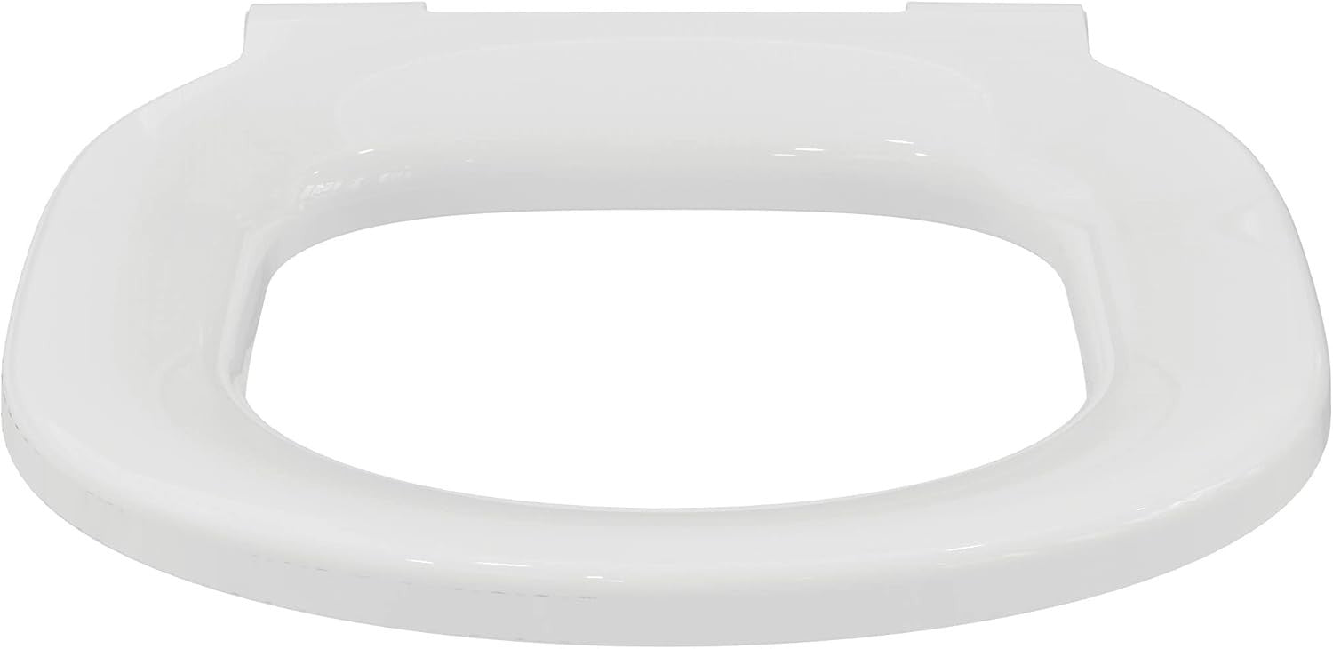 White Duroplast Toilet Seat Oval Rod Hinge Normal Close 39.6x36.6cm
