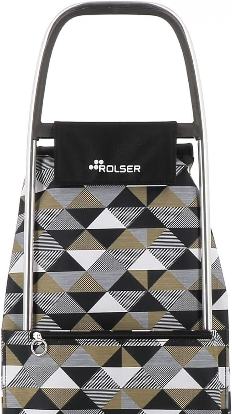 2 Wheel Lightweight Shopping Trolley Foldable Aluminium Frame Black