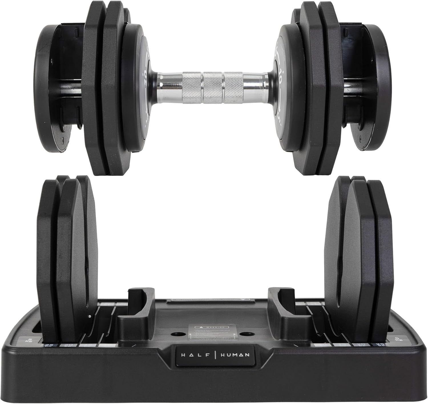 25KG Adjustable Dumbbell Single Twist Handle Anti-Roll Compact Home Gym