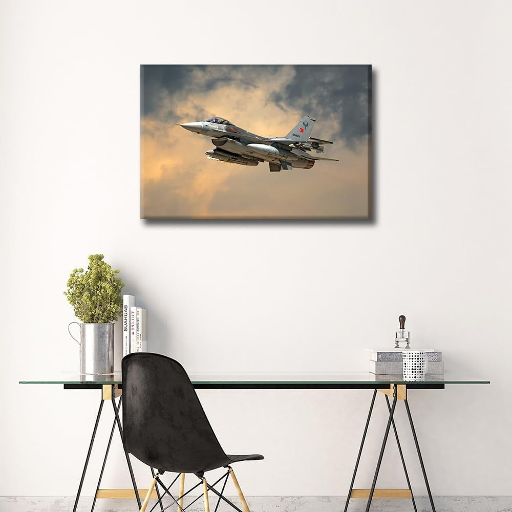 Multi‑Panel U.S. Air Force Canvas Wall Art 36×24 in Aircraft Decor