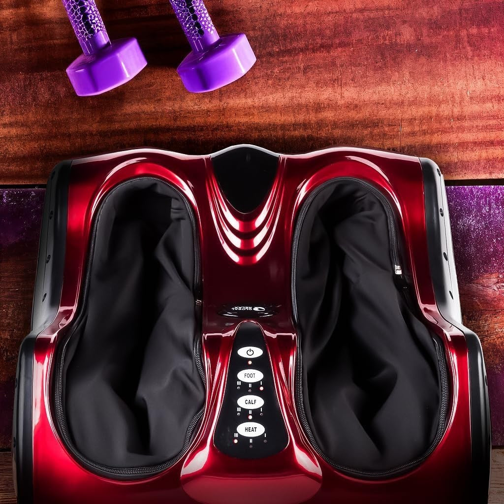 Foot & Leg Massager Machine Pain Relief, Shiatsu Kneading, Vibration