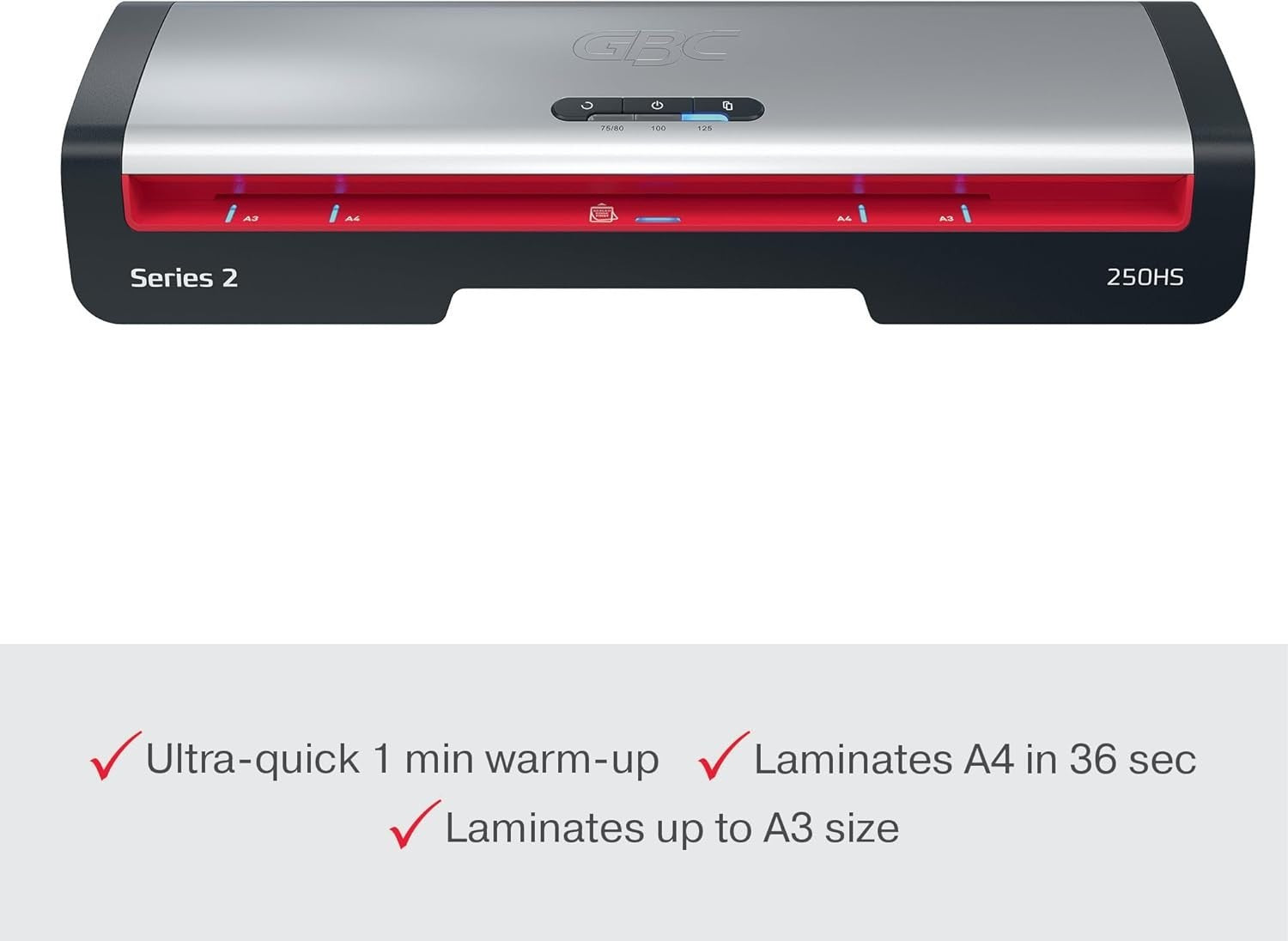 A3 Laminator High Speed 1-Min Warm-Up Anti-Jam Auto Shut-Off Office