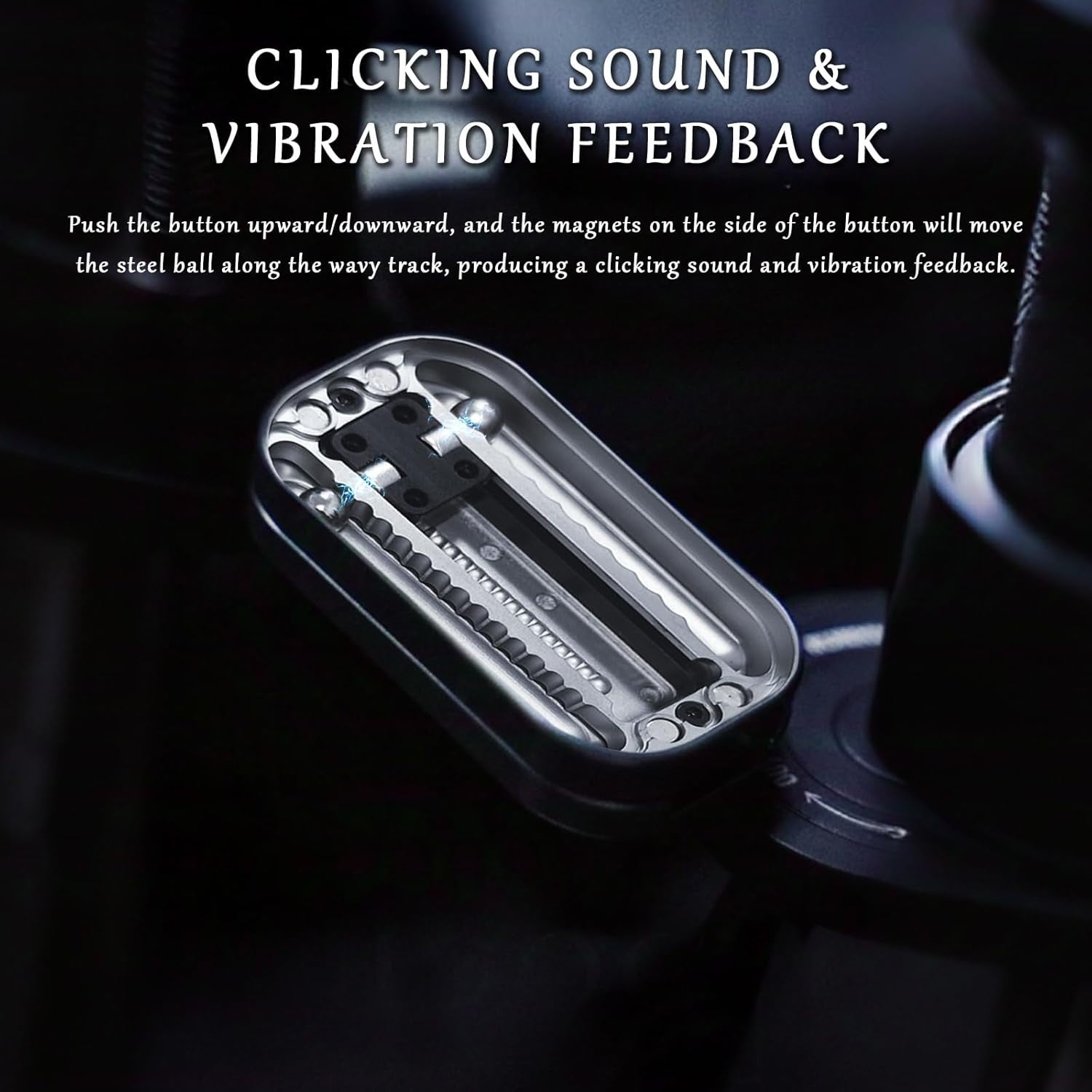 Stainless Steel Magnetic Fidget Slider Clicker ASMR Focus EDC