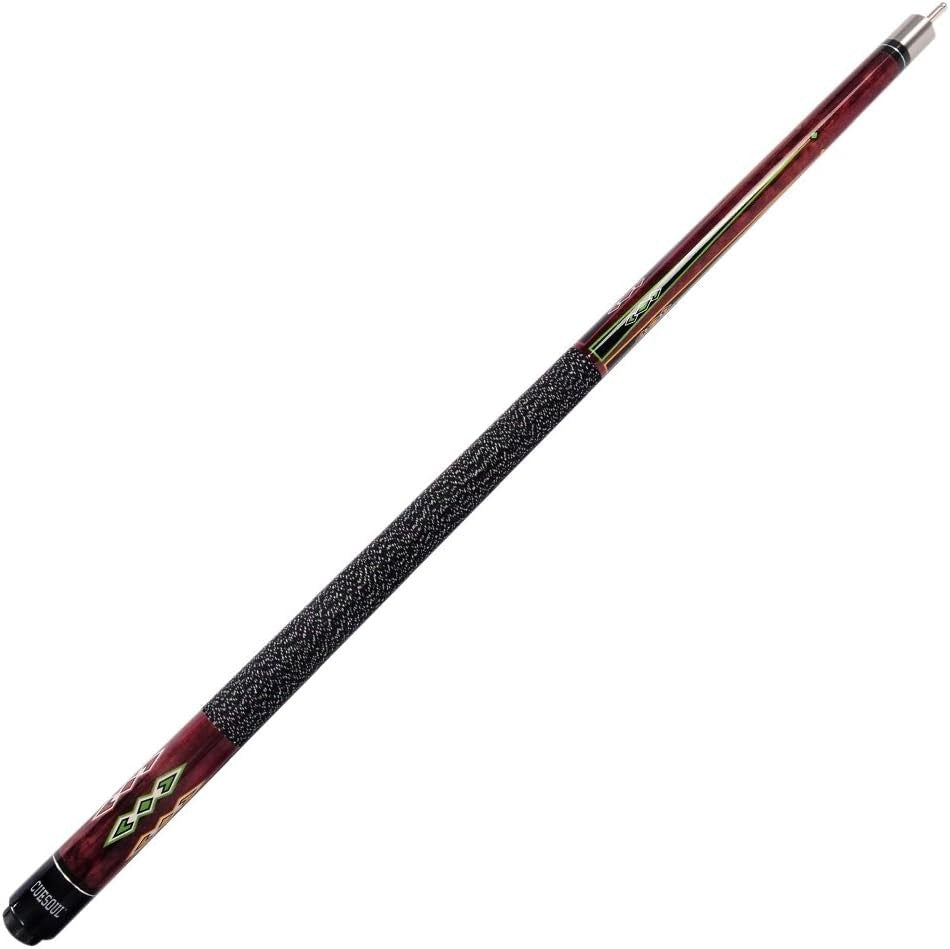 58in Canadian Maple Pool Cue 19-21oz 13mm Tip Irish Linen Wrap