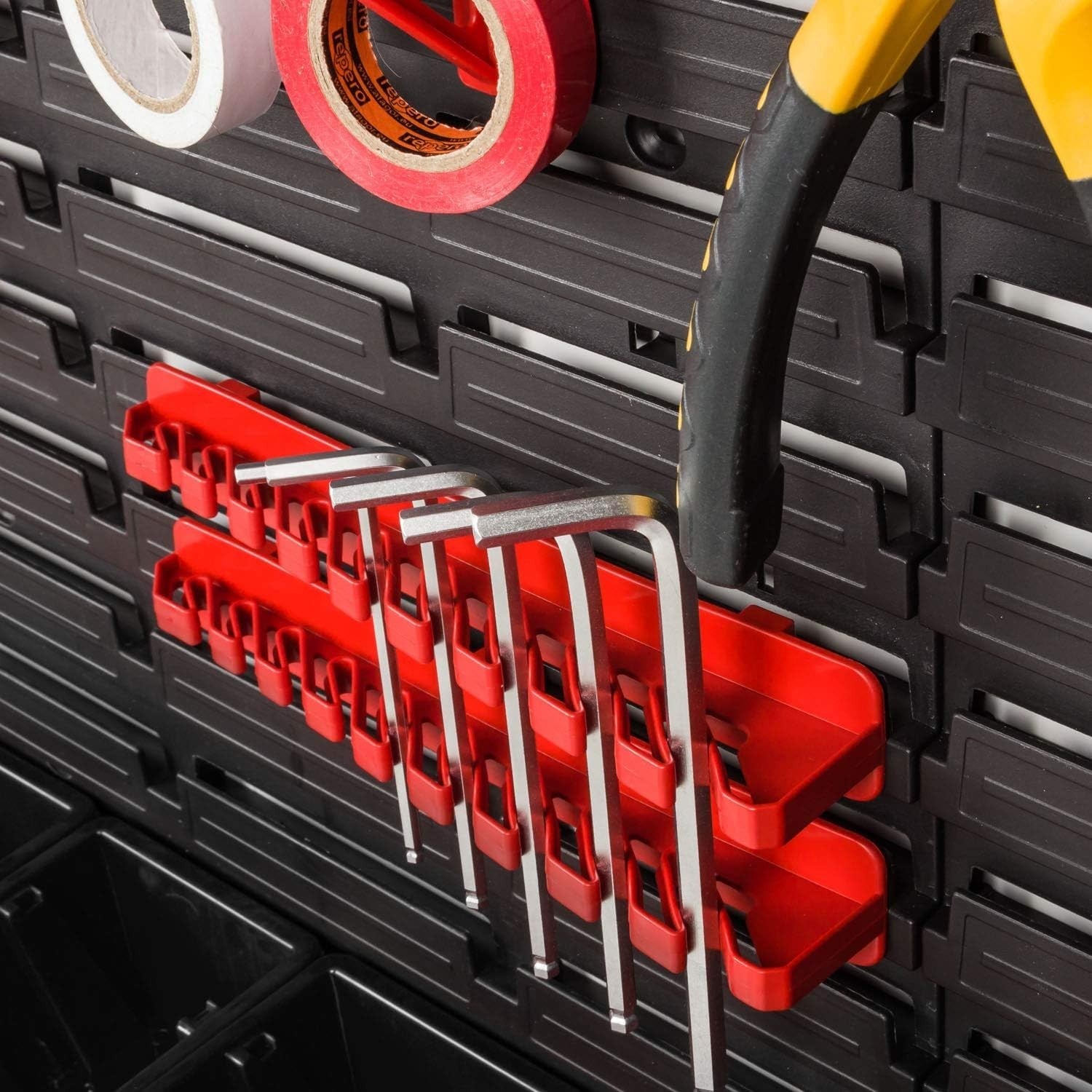 Large Wall Pegboard Tool Organizer Garage Storage Bin Rack Set