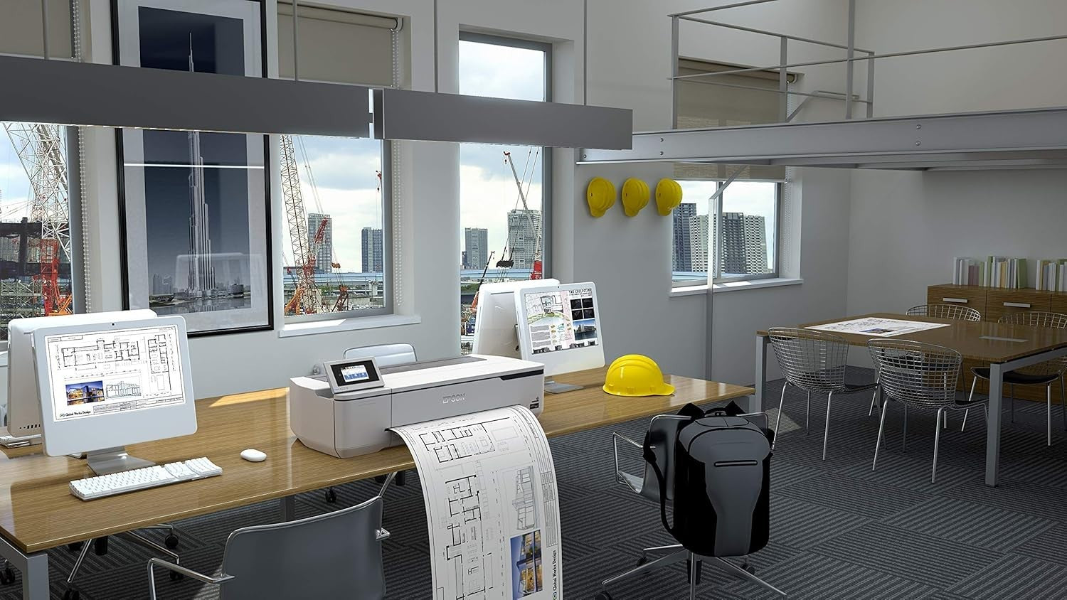 SC-T3100 Wireless Desktop Large Format Printer Colour A0 Printing White