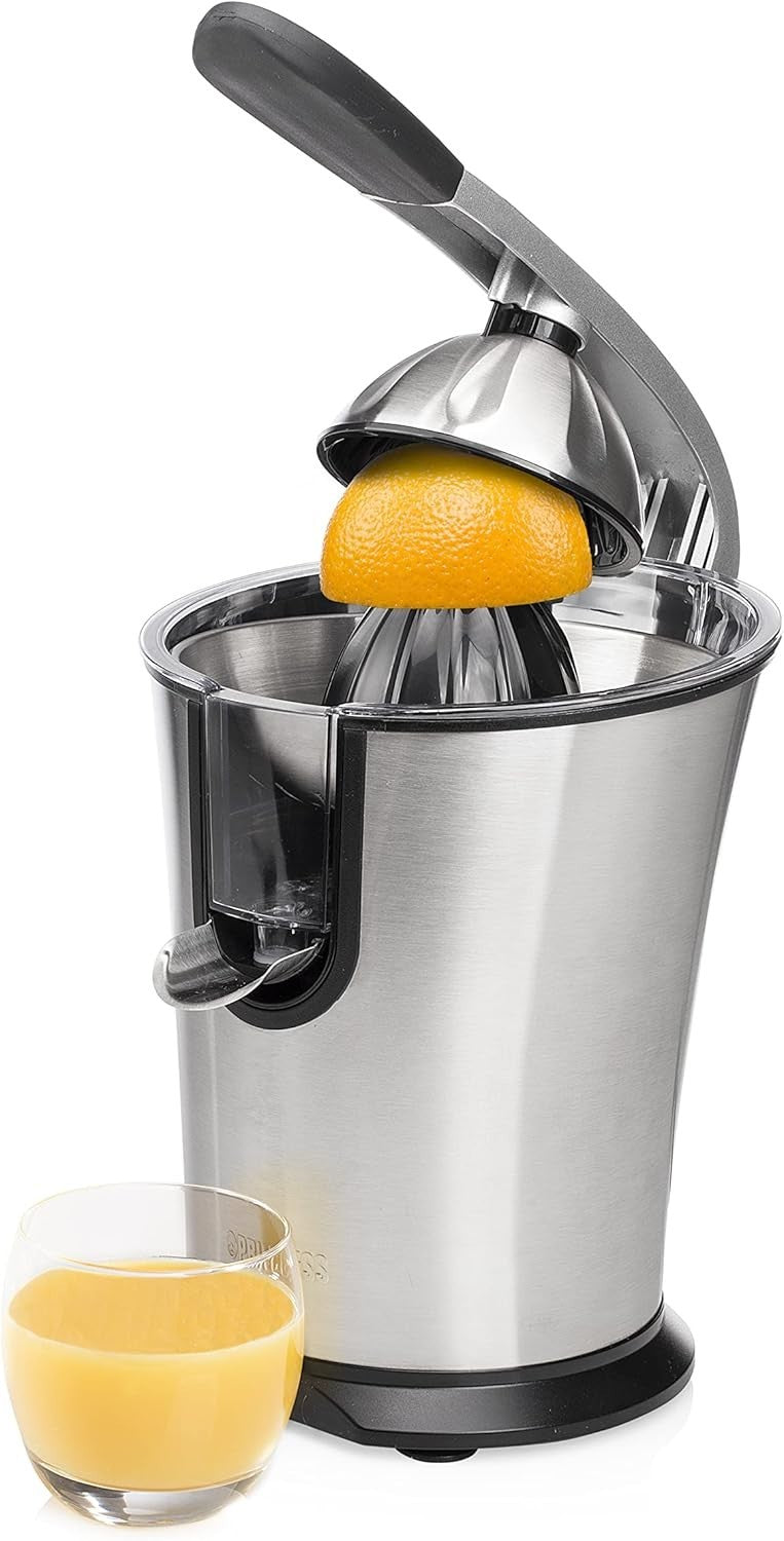 Electric Citrus Press Lever Juicer Stainless Steel Quiet Motor Drip Stop