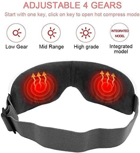 Heated Eye Massager Bluetooth Foldable Rechargeable
