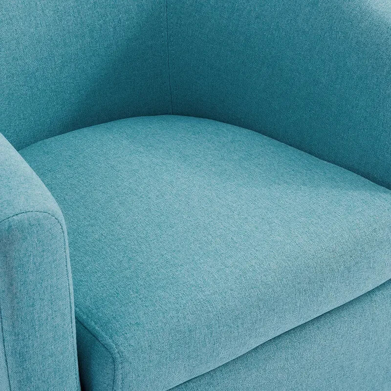 Teal Fabric Tub Chair Armchair Accent Seat for Bedroom Lounge Reading Nook