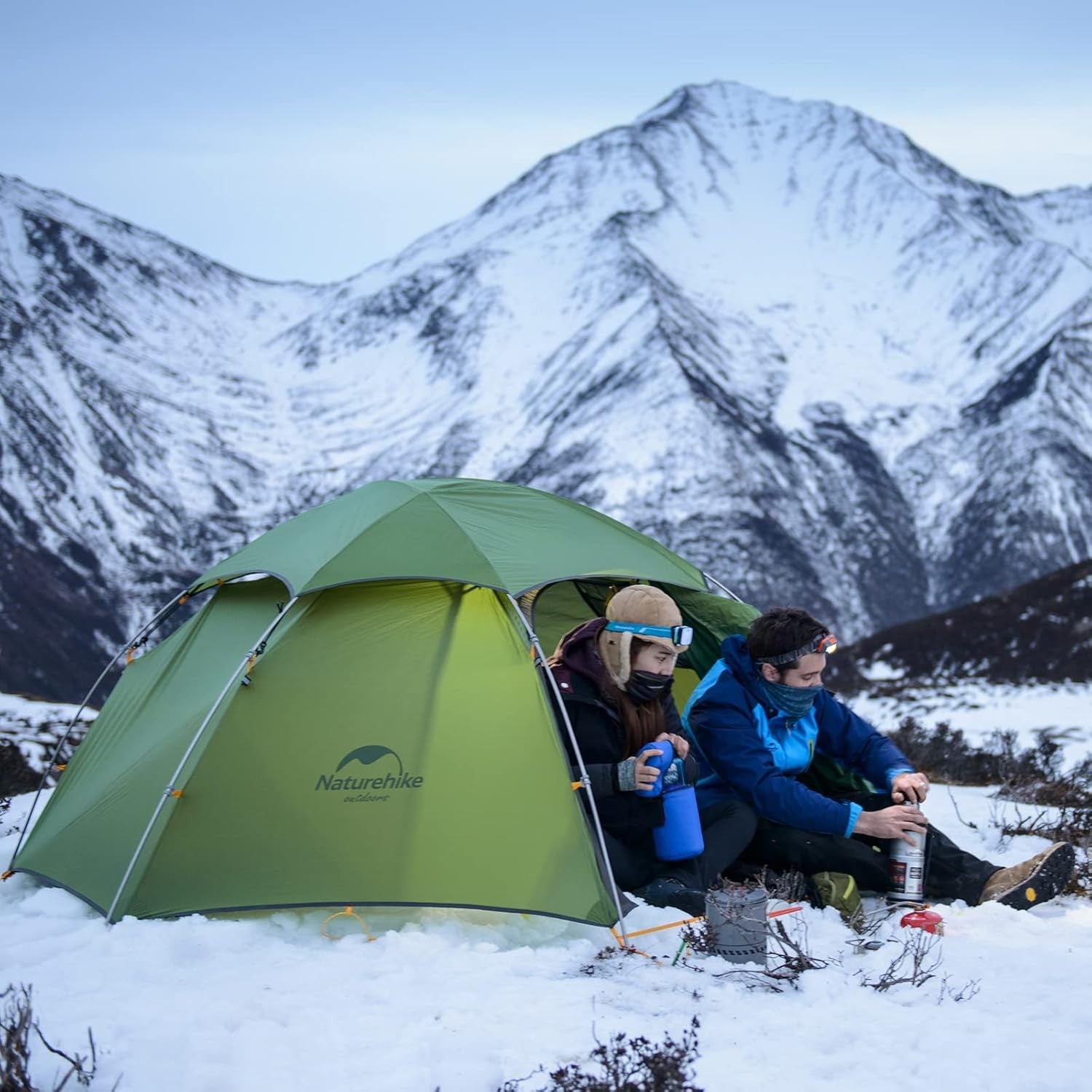 2-3 Person 4 Season Backpacking Tent 4000mm Waterproof Lightweight