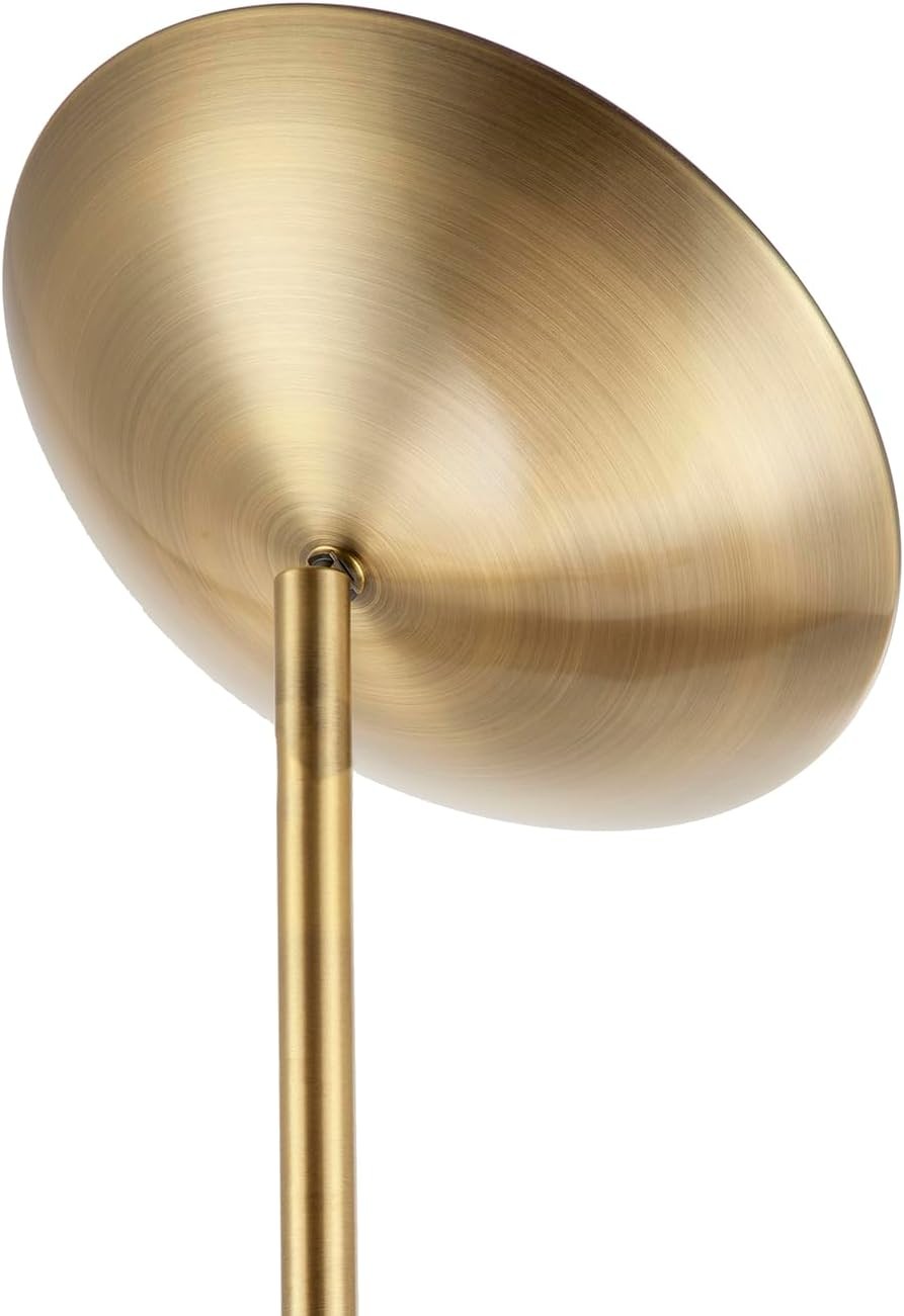 Antique Brass LED Uplighter Floor Lamp Dimmable Adjustable Head 3000K