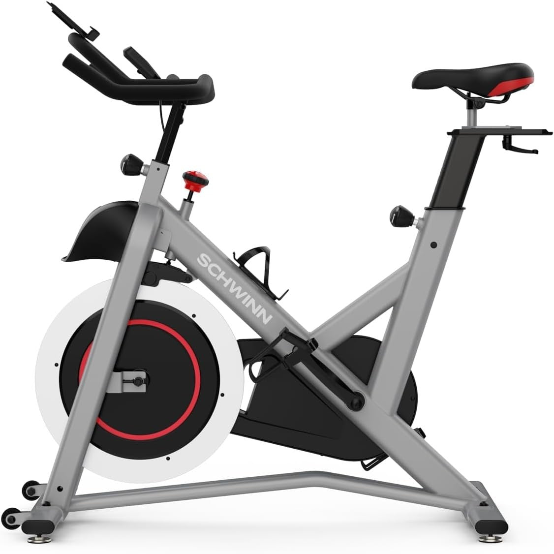 Magnetic Smart Spin Bike 100-Level Resistance Bluetooth SPD Pedals Compact