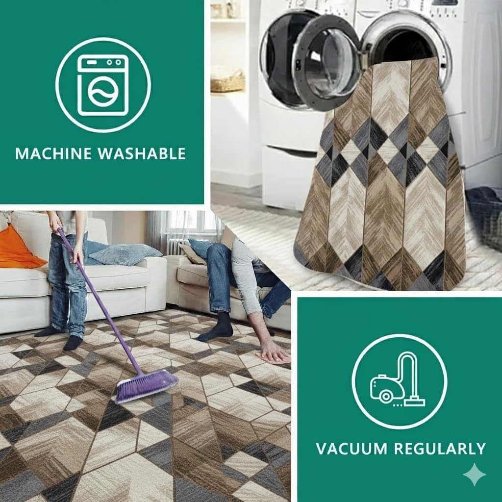 Soft Non Slip Kitchen Runner Rug 50x80cm Thick Plush Hallway Floor Mat