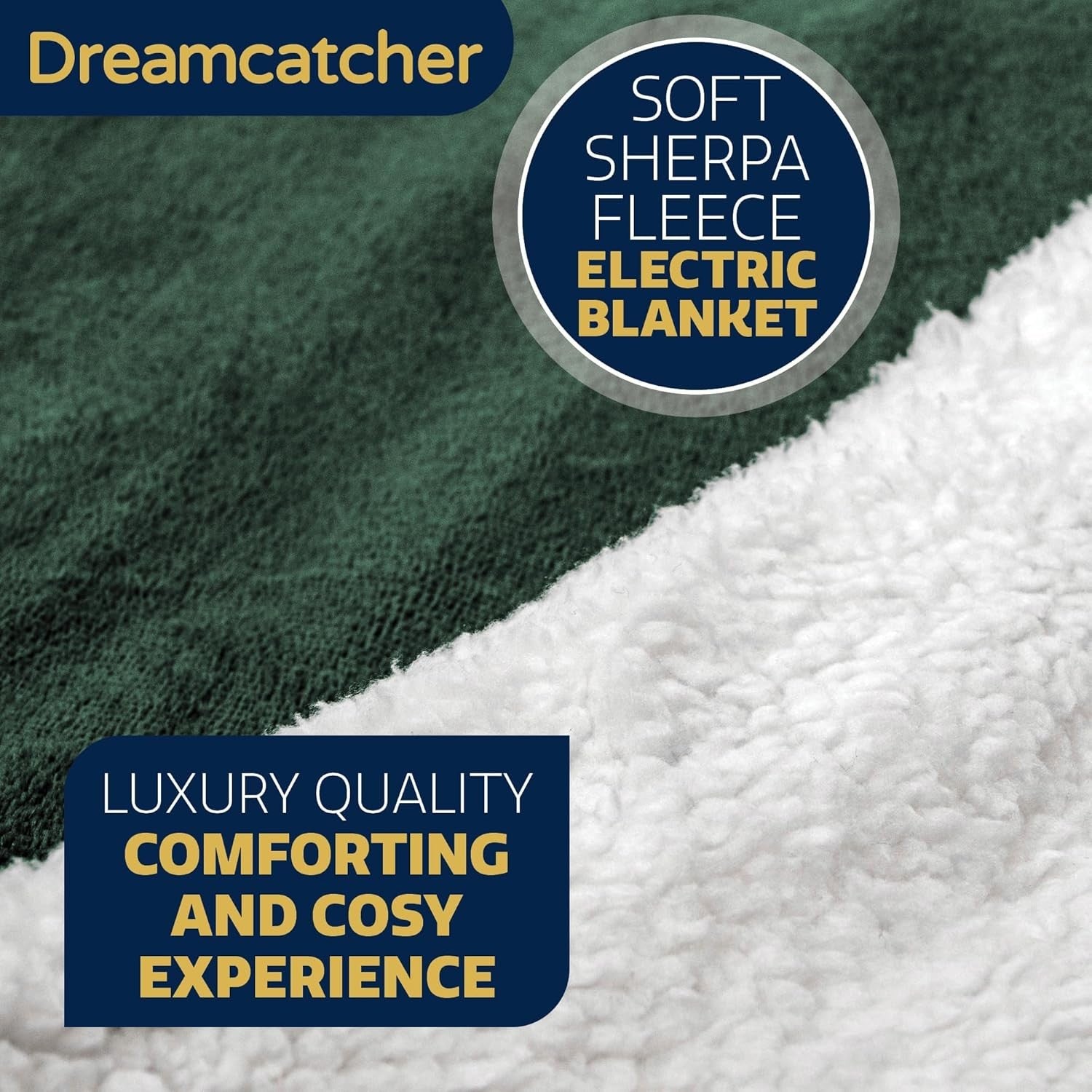 Electric Heated Throw Blanket 160x120cm Sherpa 9 Heat Timer Washable