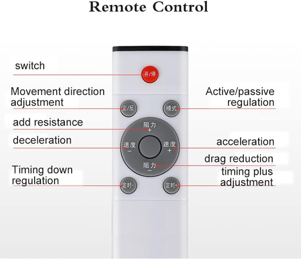 Electric Under Desk Elliptical Pedal Exerciser Remote Rehab Trainer