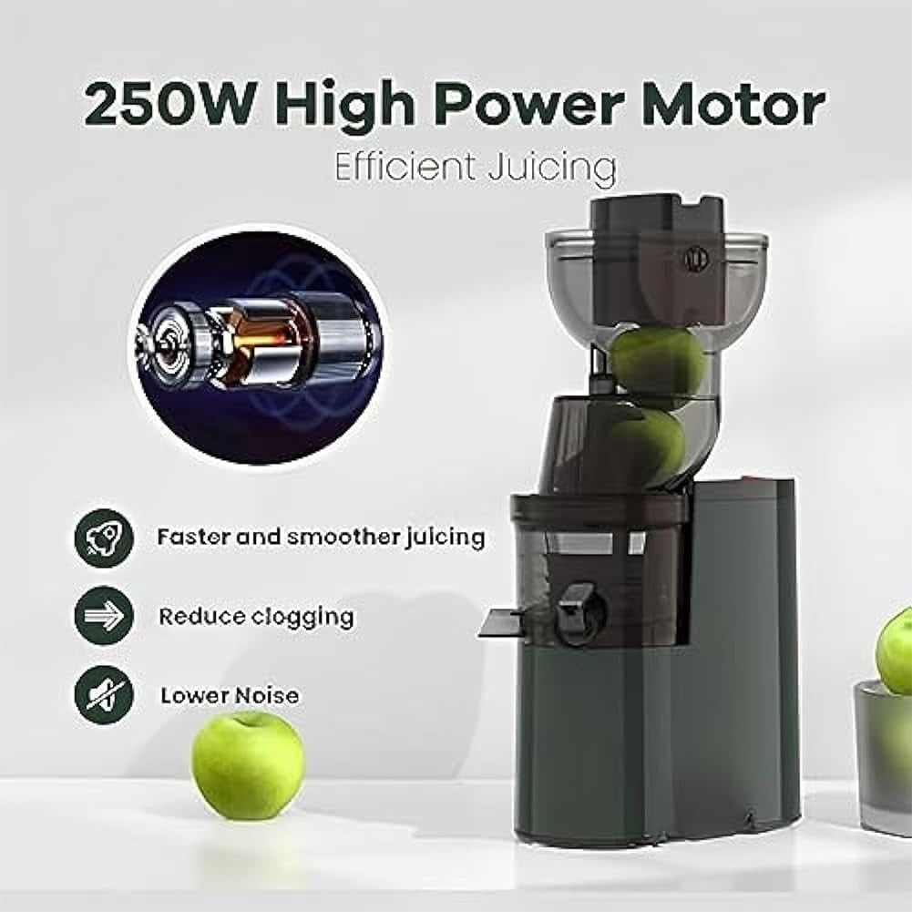 Cold Press Juicer 88mm Feed Chute Slow Masticating Anti Drip Quiet 150W