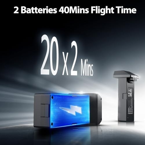 1080P Drone with 5G Transmission, Brushless Motor, 40 Min Flight, Foldable RC