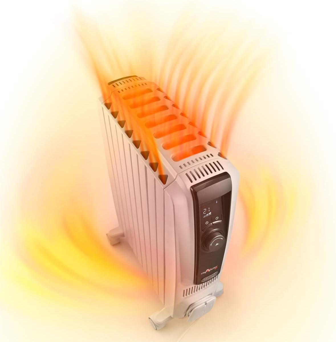 Oil Filled Radiator Heater 2500W Digital Timer ECO Anti Frost Quiet