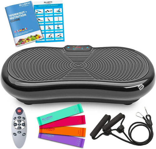 Ultra Slim Vibration Plate Exercise Machine 180 Levels Bluetooth Home Gym
