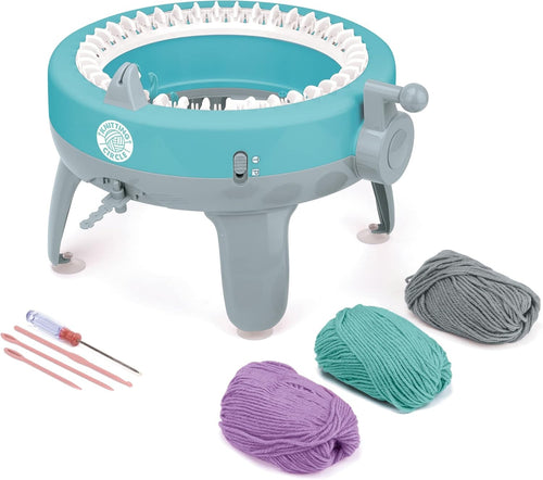 Kids Knitting Machine Craft Kit Beginner Circle Loom Gloves Hats Scarves