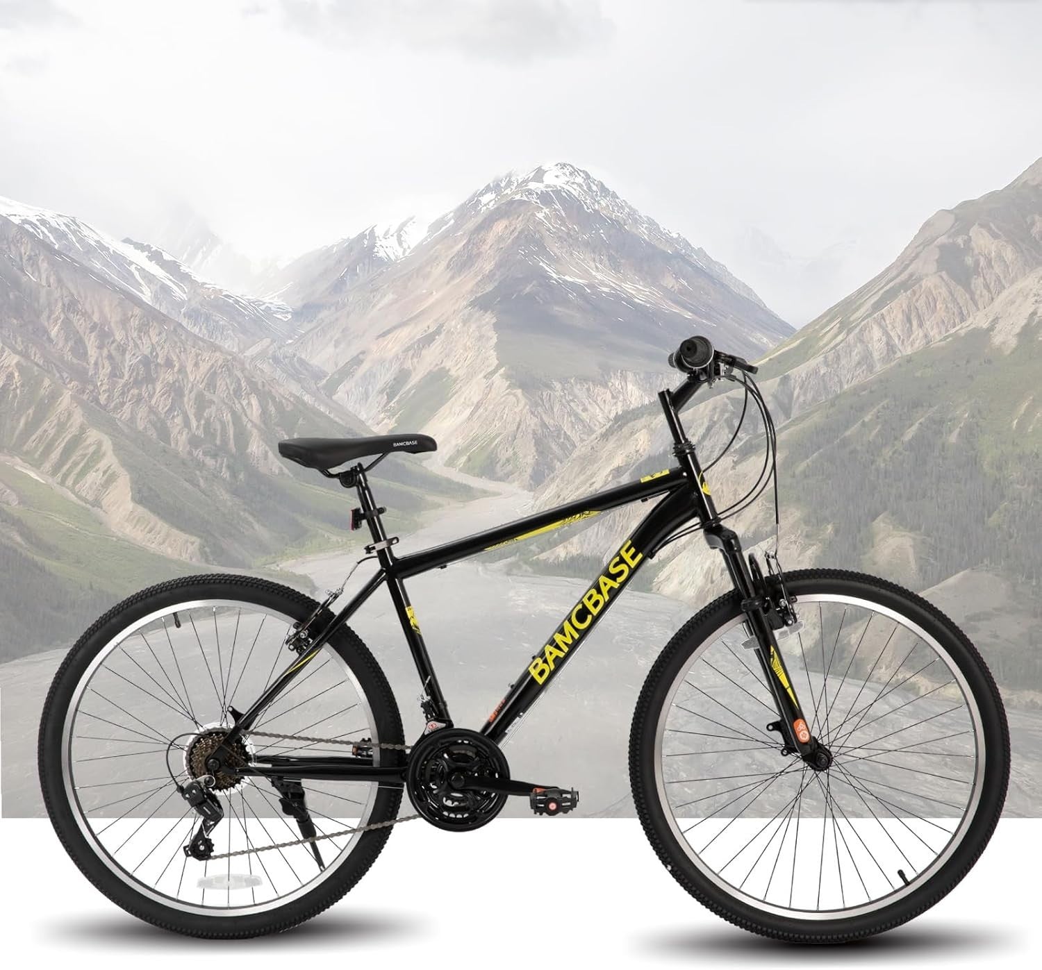 29" Adult Mountain Bike 21 Speed Hardtail MTB V Brake Steel Frame Ride