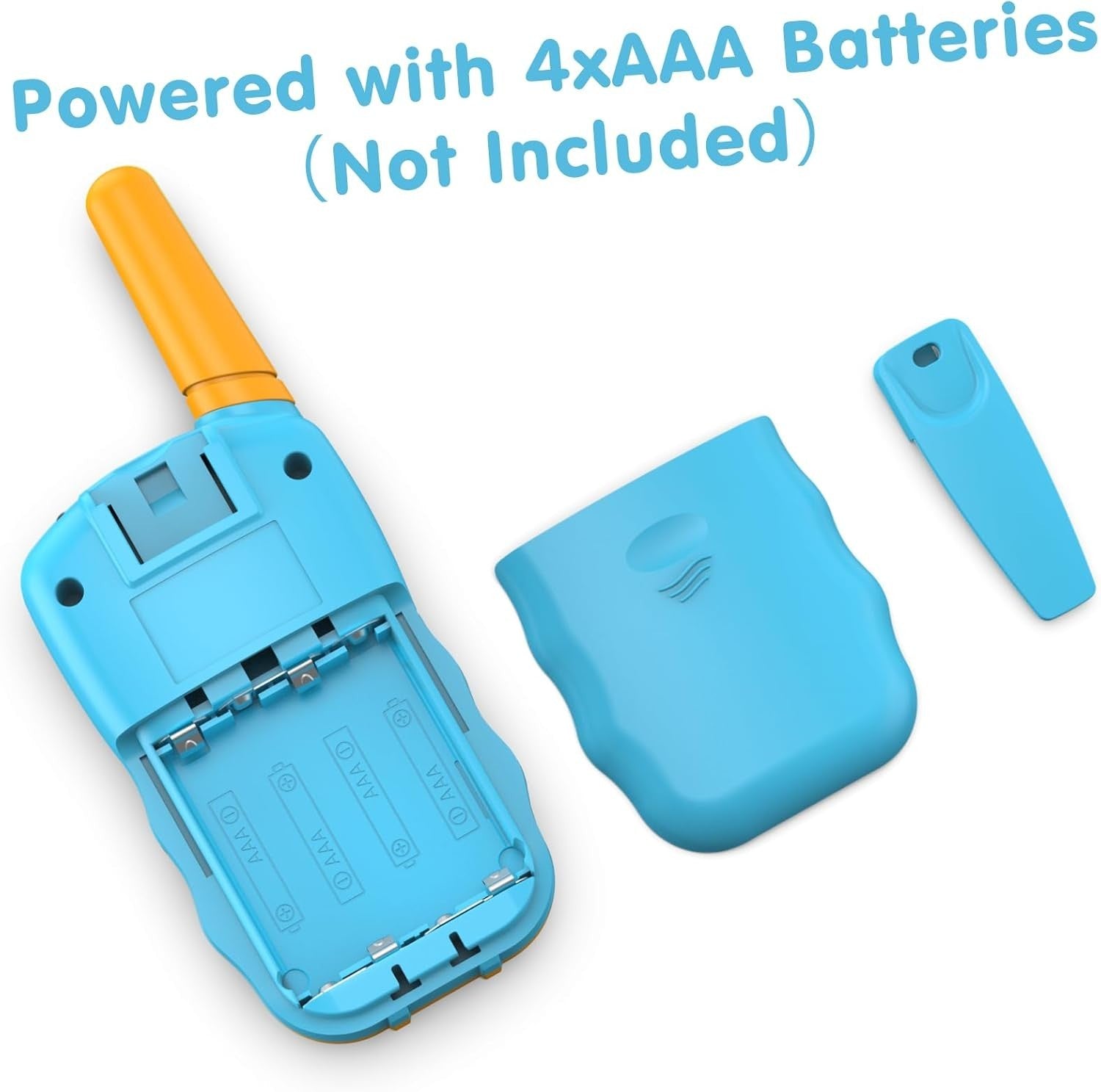 Kids Walkie Talkies 2 Pack 8 Channel 3 Mile LCD Flashlight Toy