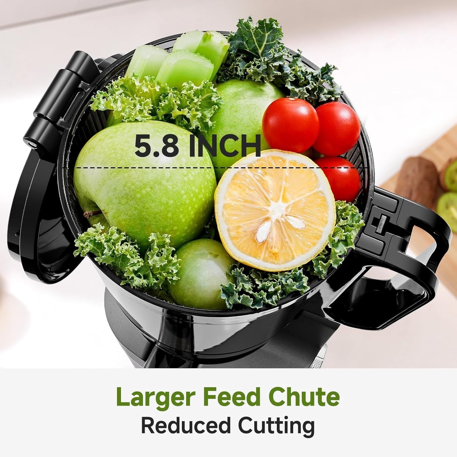 Cold Press Juicer 145mm Wide Feed Opening 250W Auto Feed Triple Filter