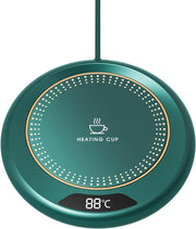 Ceramic Coffee Mug Set USB Warmer Plate Spoon