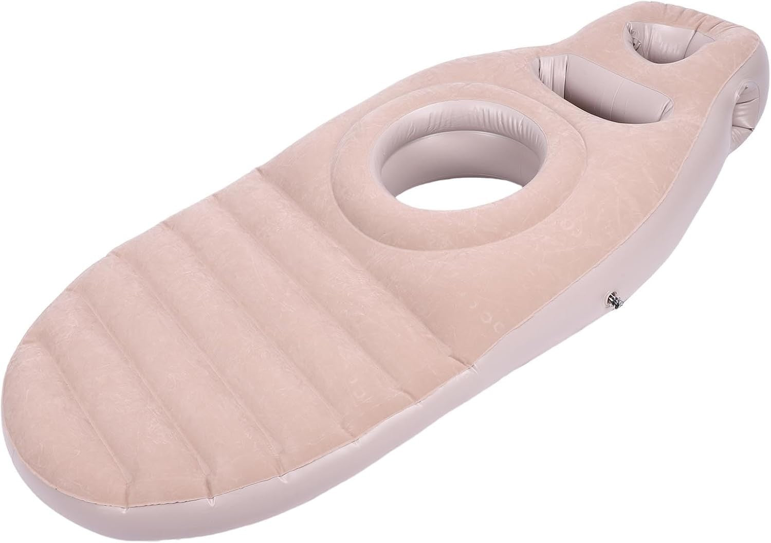 Inflatable Pregnancy Body Pillow Full Body Maternity Belly Hole Grey