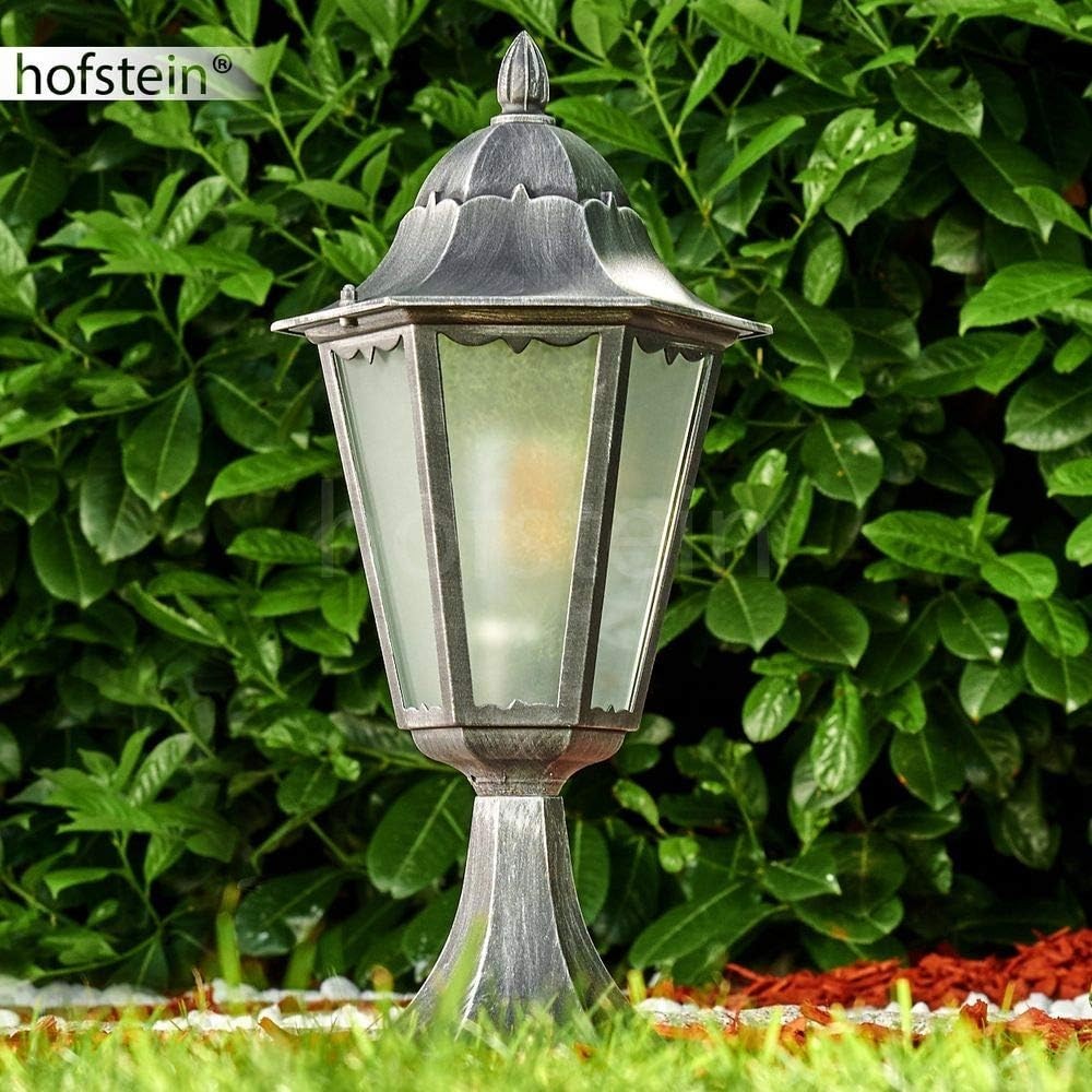 Outdoor Lamp Lignac Frost, 74cm Antique Black/Silver Bollard Light, E27