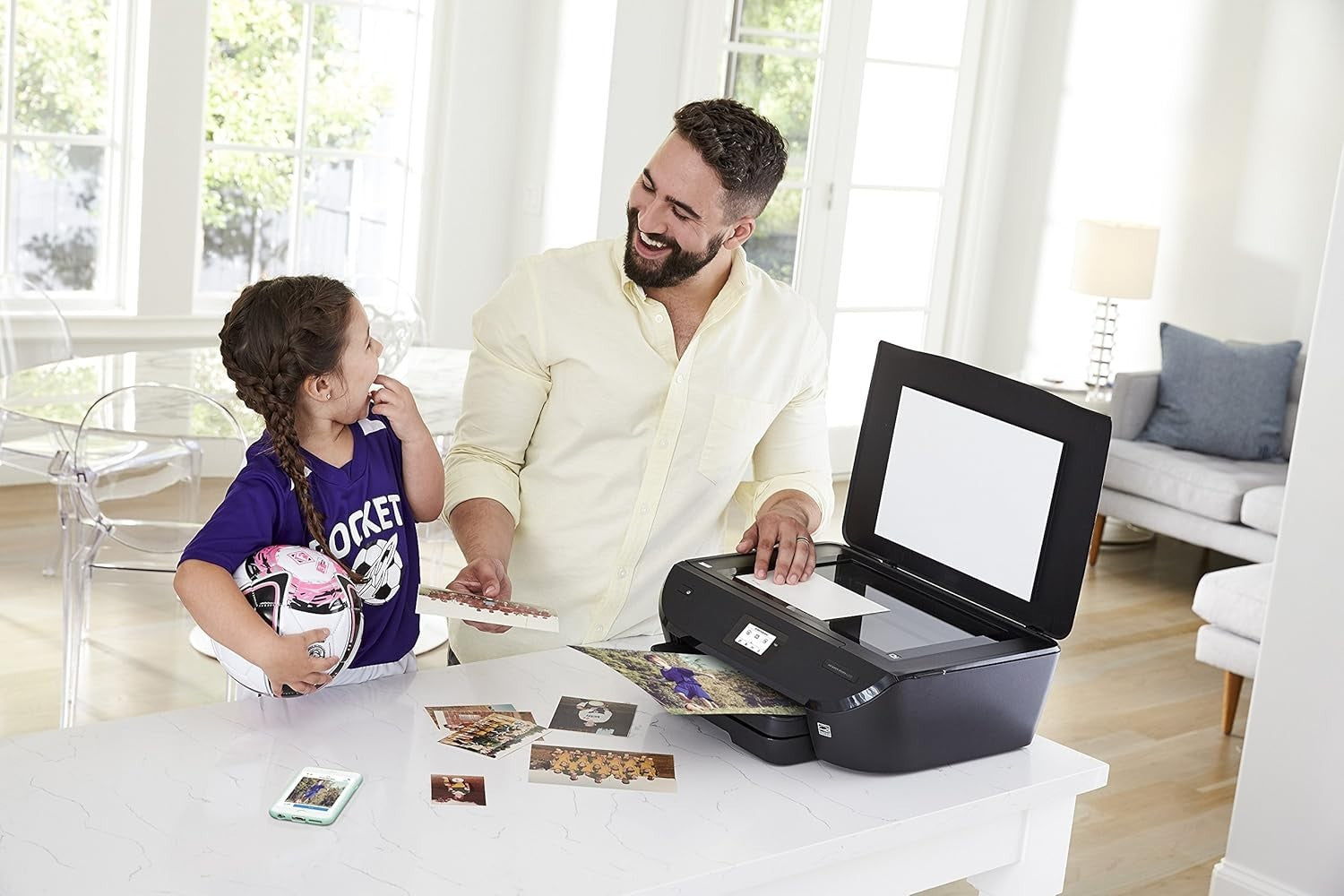 Black Colour All-in-One Photo Printer | Wireless | Duplex | Home Use