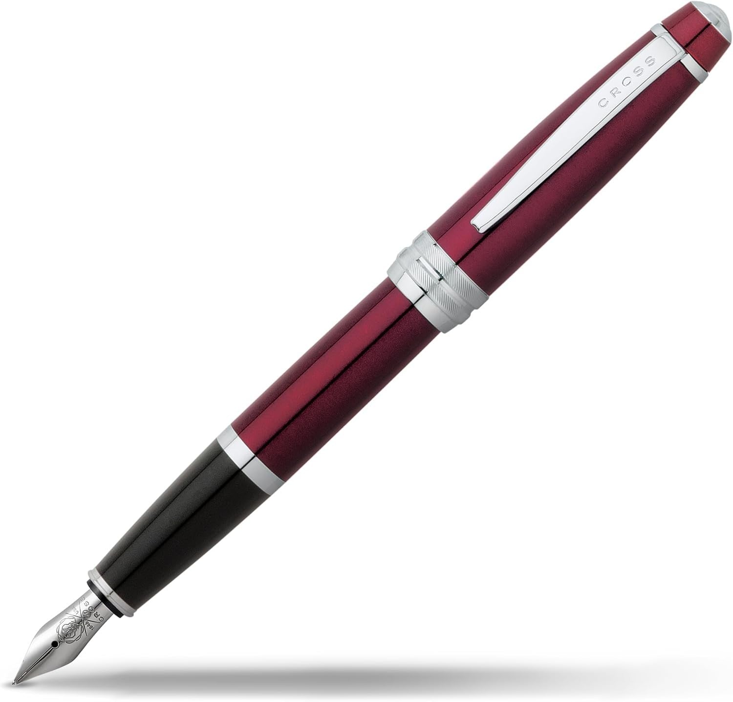 Luxury Red Fountain Pen – Medium Nib, Refillable, Gift Box, Smooth Writing