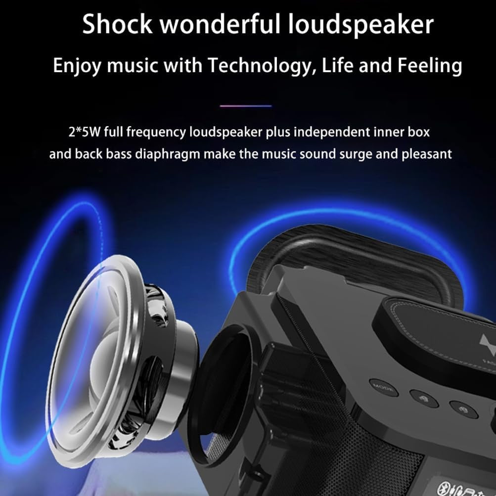 Bluetooth Alarm Clock Radio Wireless Charging Speaker USB Night