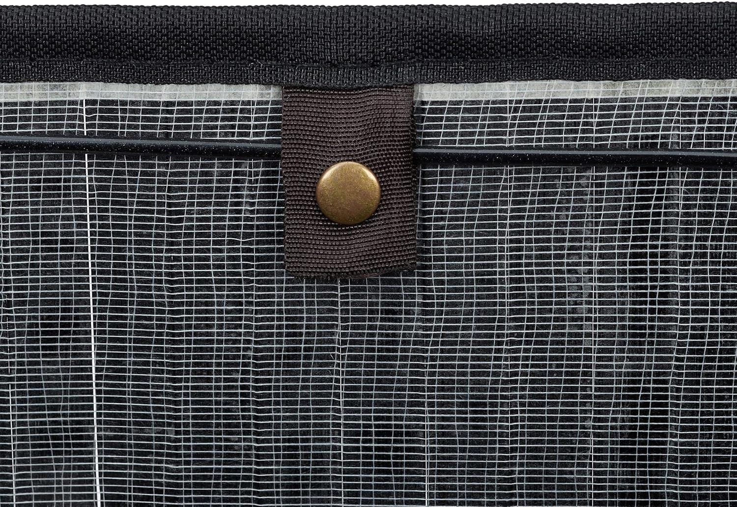 72L Black Bamboo Laundry Hamper With Lid 2-Section Ventilated Basket Large