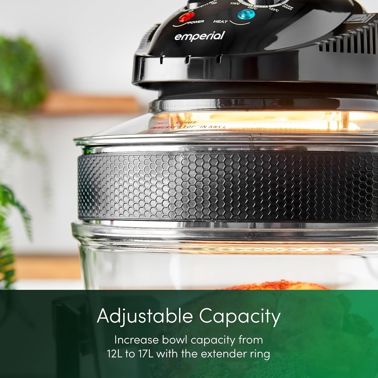 Halogen Convection Air Fryer Oven 17L | Rapid Cook, Self-Clean, Timer