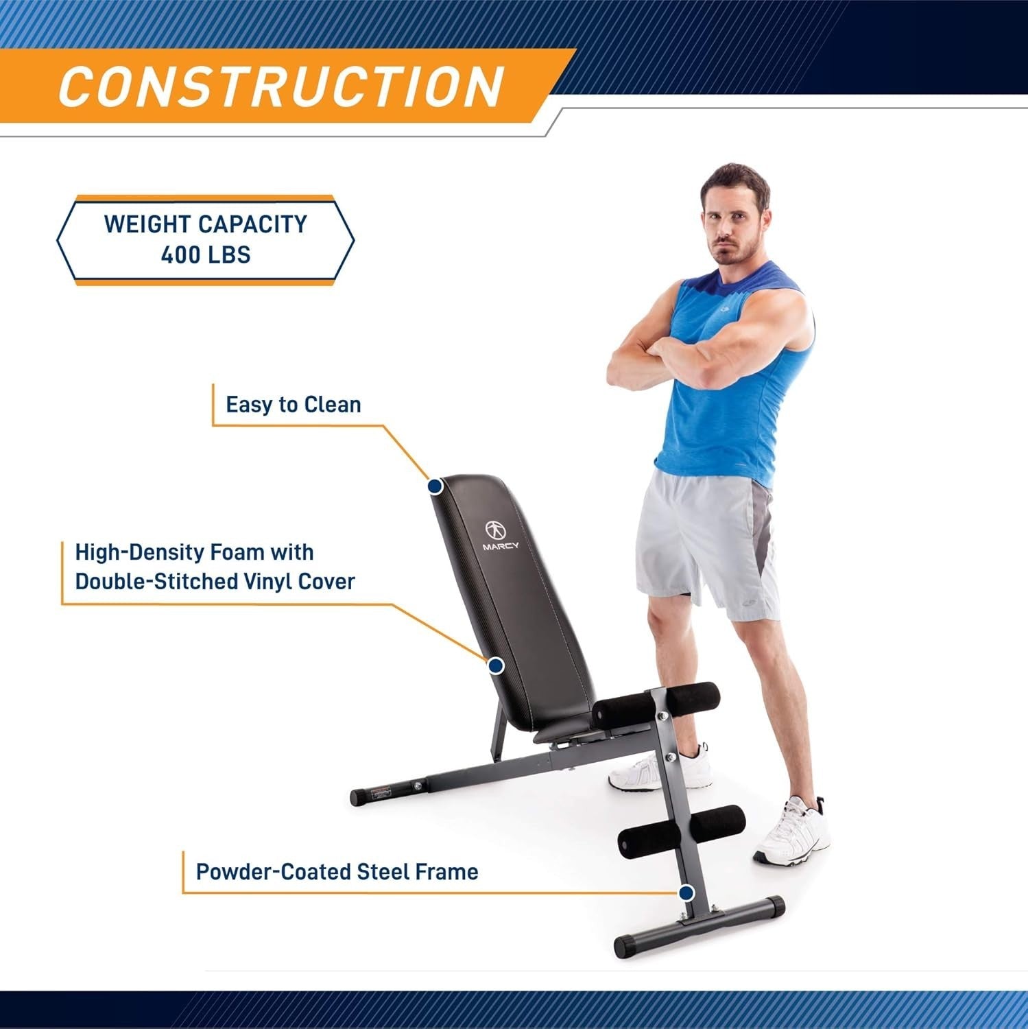 Adjustable Incline Decline Utility Bench Full Body Home Gym Workout