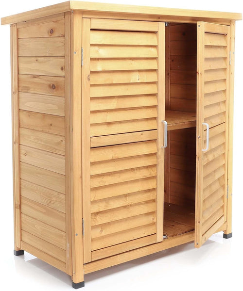 Utility Shed 870x465x916mm Wood Storage Tool House Garden Cabin