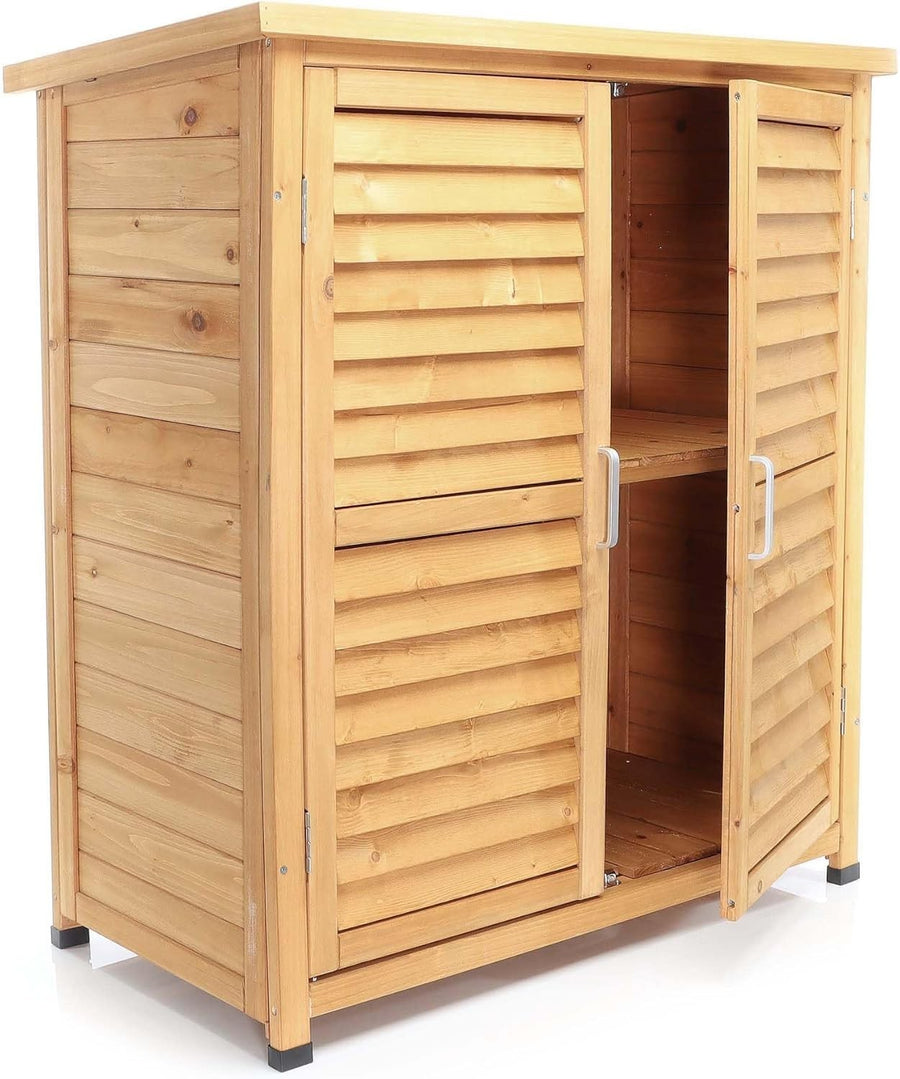 Utility Shed 870x465x916mm Wood Storage Tool House Garden Cabin
