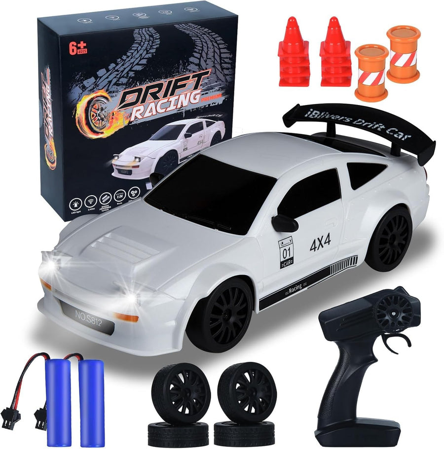 1:24 Mini 4WD RC Drift Car Pro Throttle GT Racer High Speed Kids Toy