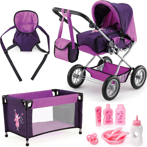 Doll Pram Mega Playset Stroller Carrycot Bed Carrier Accessories