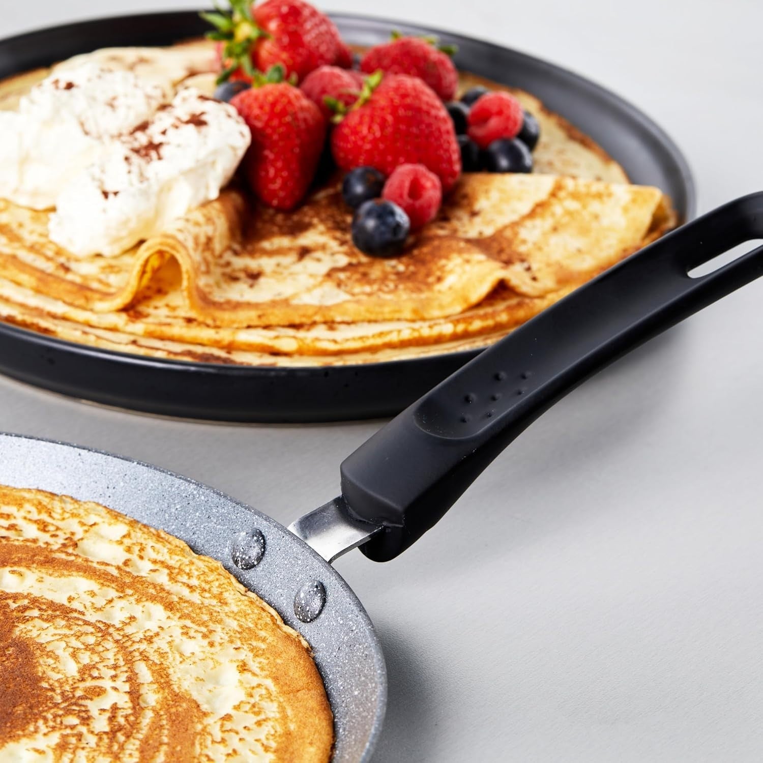 25cm Russell Hobbs Metallic Marble Pancake Pan Non-Stick Crepe Skillet