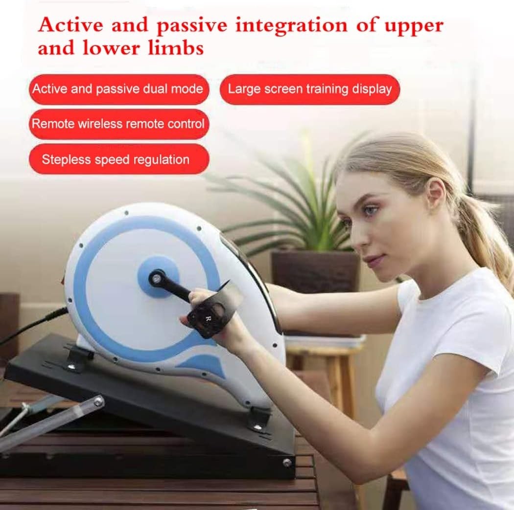 Electric Under Desk Elliptical Pedal Exerciser Remote Rehab Trainer