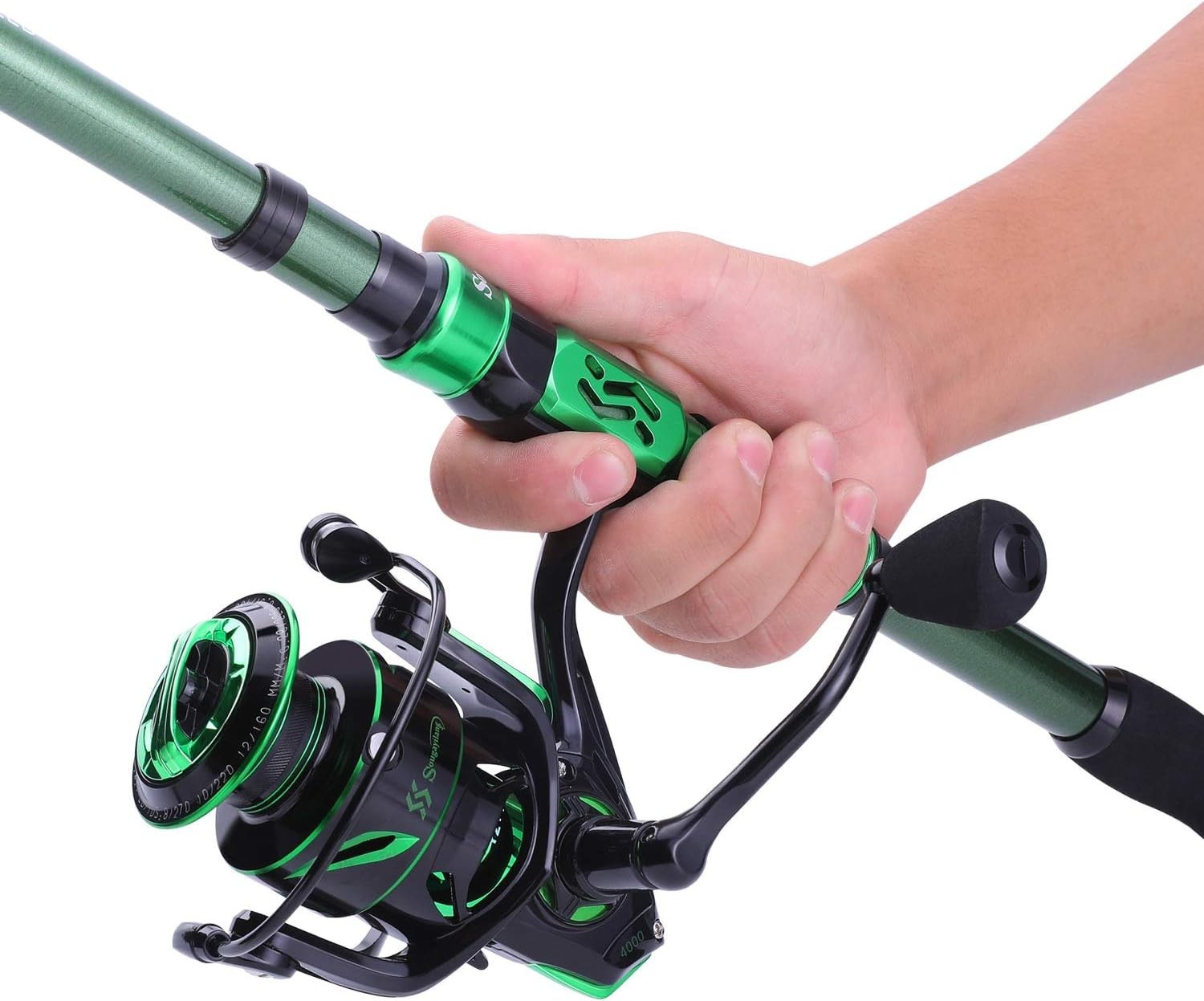 2.1m Telescopic Carbon Fiber Fishing Rod & 12+1BB Reel Full Kit