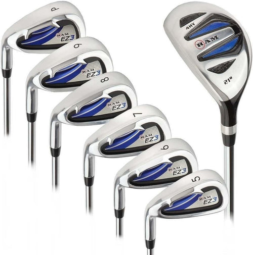 Left Hand Iron Set 5-PW + 4 Hybrid Mens Regular Flex Forgiving Steel