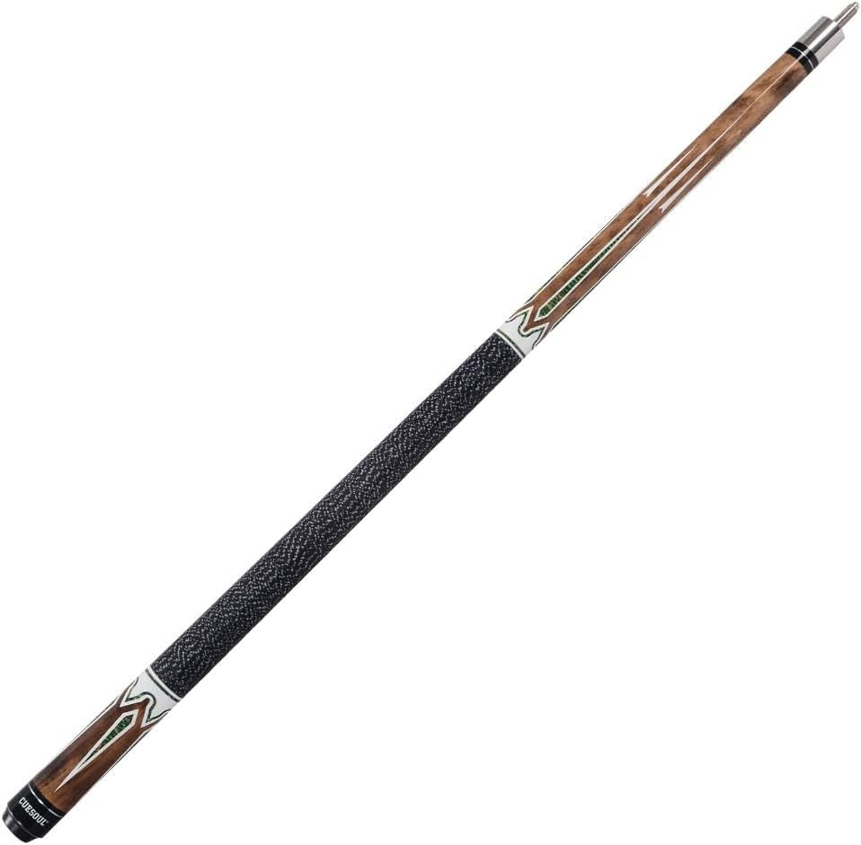58” Billiard Pool Cue Canadian Maple 1/2 Joint 11.5mm Linen Grip