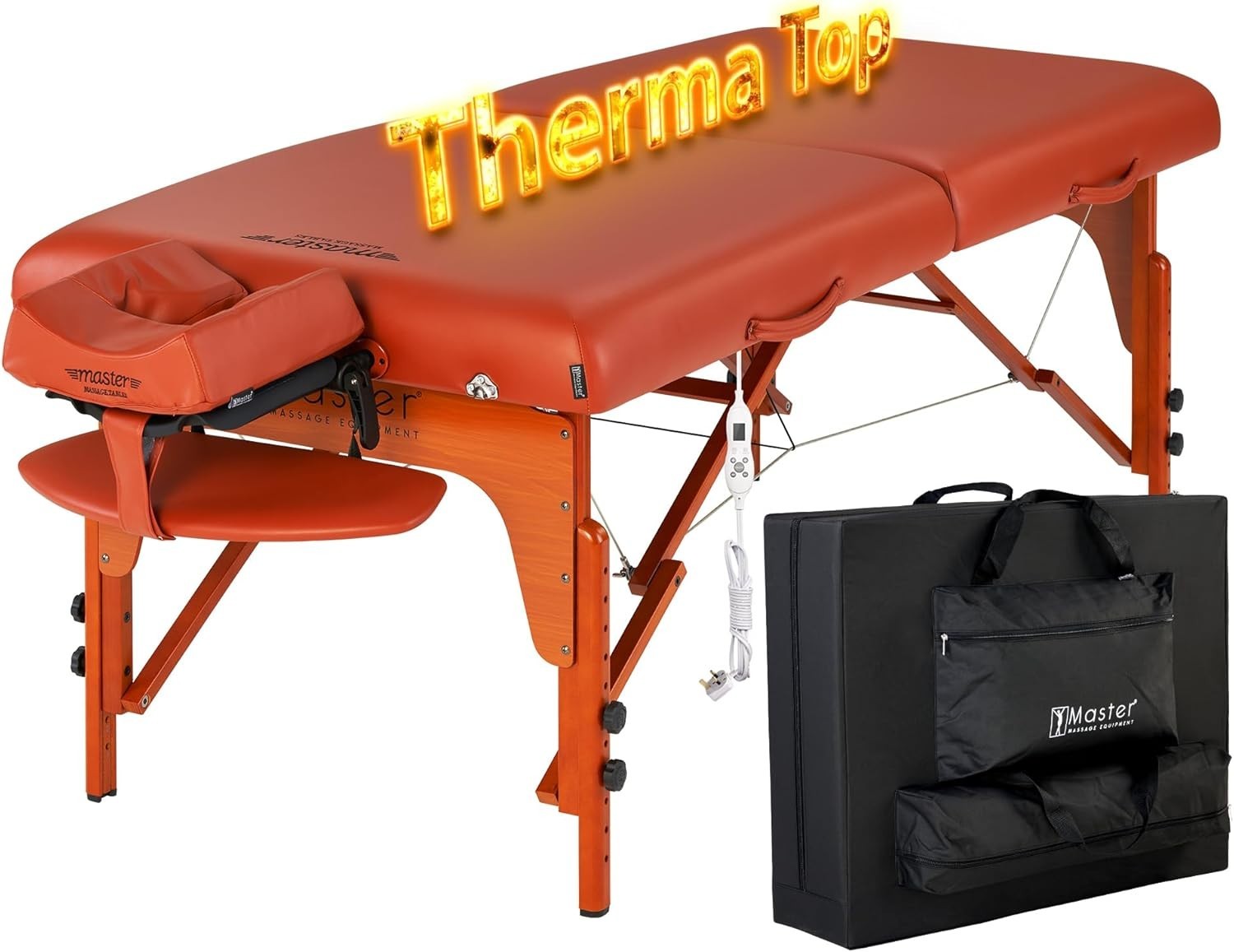 70cm Heated Portable Massage Table Folding Spa Bed Memory Foam Beauty Couch