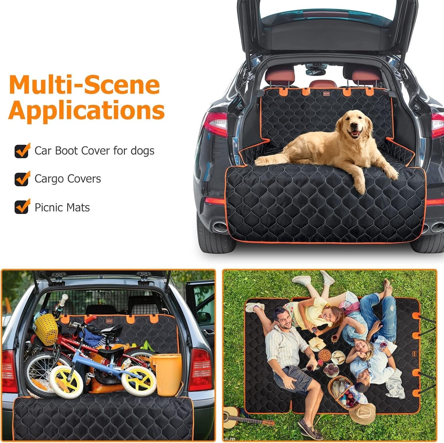 Waterproof Dog Car Boot Liner SUV Trunk Protector Non Slip Cover