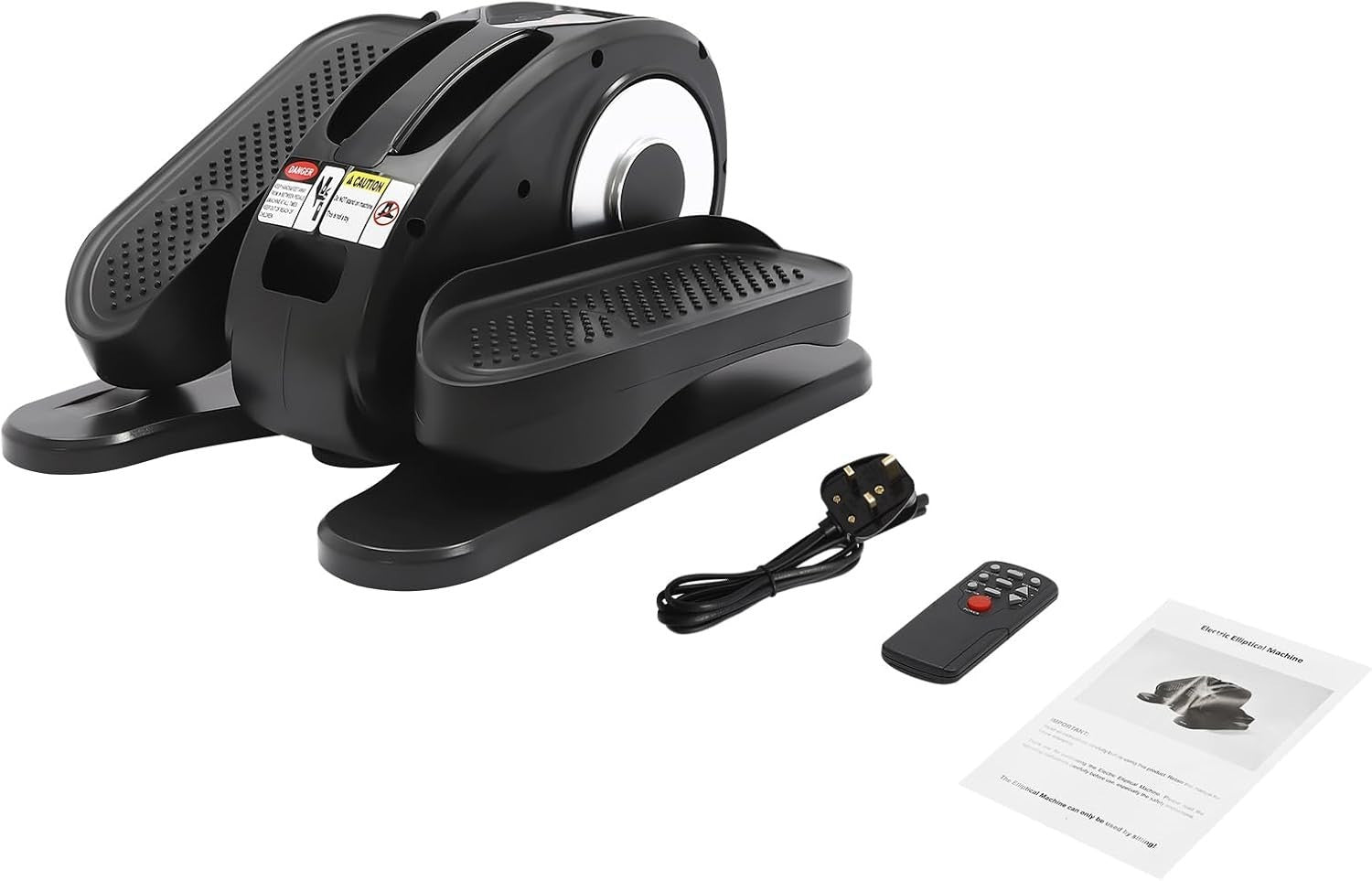 Under Desk Electric Mini Elliptical Pedal Exerciser LED Display 5-Speed Compact